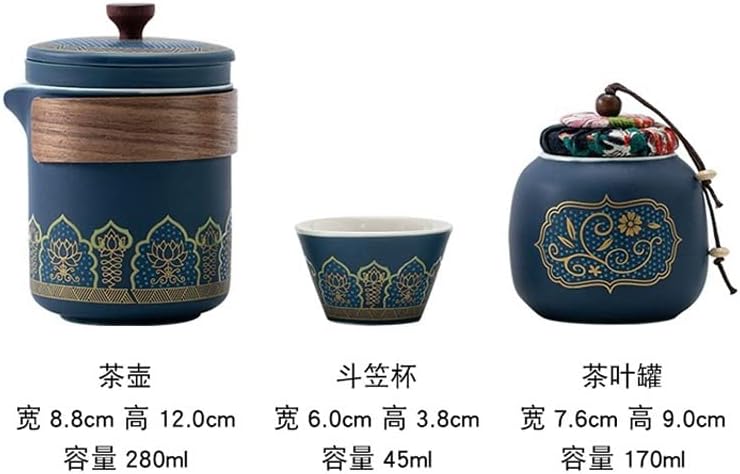 WSSBK TEPOT porculan kung fu čaj za prijenosni putni čaj set gungfu set poluautomatski čaj set Matca Tea set gaiwan čajne šalice