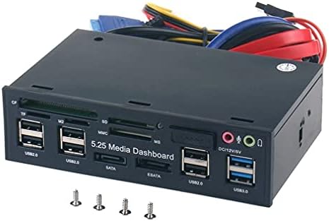 VR robot USB Interni čitač kartica, multifunkcionalni 3.0 Hub eSATA SATA Port PC Dashboard Media prednji Panel Audio za SD MS CF TF