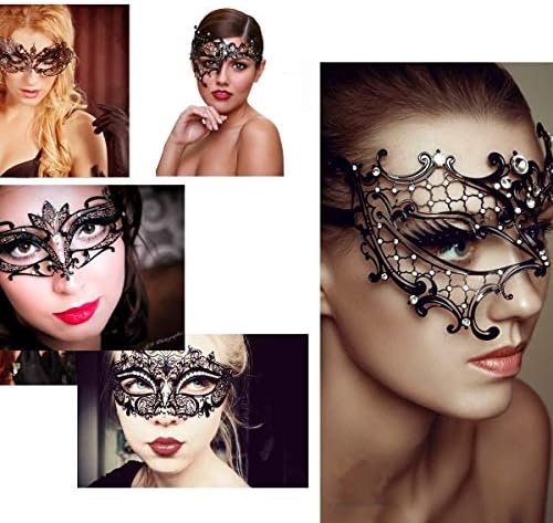 Maskenbal maska za žene metalna maska sjajni vještački dijamant Venecijanska zabava večernja Maturalna Maska maska Bar Kostimi dodatak