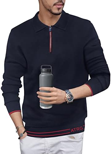 Altairega muns polo košulje čisti pamučni pulover dugih rukava lagani džemper casual golf athletic athitwear
