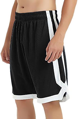 TOPTIE košarkaške kratke hlače s džepovima za muškarce, 2-tonske aktivne atletske kratke hlače, vježbanja za odrasle