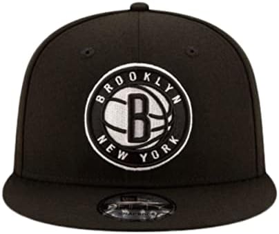 New Era Brooklyn Nets 2020 službena boja tima 9PET podesivi Snapback, unisex-šešir za odrasle crna kapa