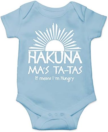 CBTwear Hakuna Ma's Ta-Tas - parodija za malu djecu smiješni kombinezon slatki novitet Jednodijelni bebi bodi za dojenčad