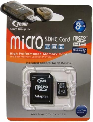 8GB Turbo klase 6 MicroSDHC memorijska kartica. Velike brzine za Blackberry Tour 9630 9630 dolazi sa besplatno SD i USB adapteri.
