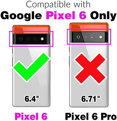 Dibosom kompatibilan sa futrolom za novčanik Google Pixel 6 i premium Vintage kožnom postoljem za držač kreditne kartice Cell Accessories