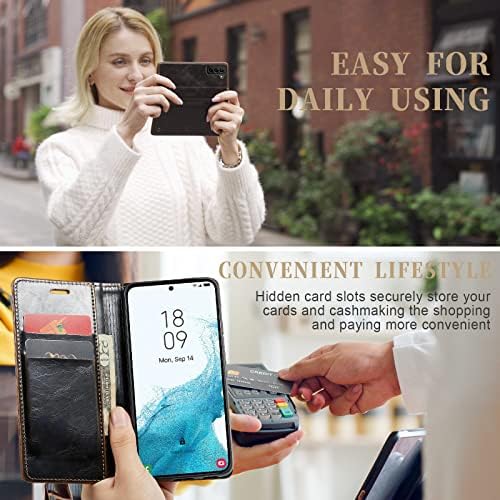 Futrola za Samsung Galaxy S23 / S23 Plus / S23 Ultra, Flip Folio PU kožna torbica za novčanik sa utorima za kartice stalak za magnetnu