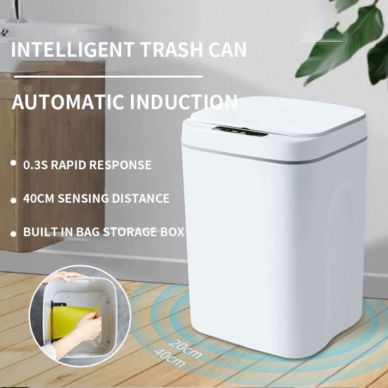 XBWEI inteligentna indukcijska kanta za smeće automatska indukcijska kanta za smeće kuhinjska spavaća soba Električna kanta za smeće