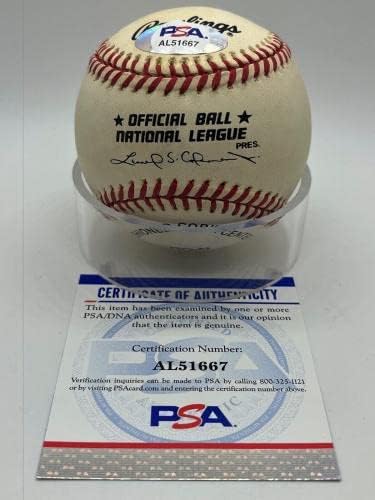 Eddie Mathews Braves potpisan autogram službeni MLB Baseball PSA DNK * 67 - autogramirani bejzbol