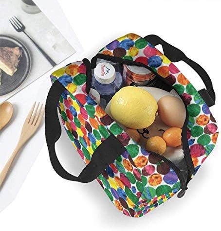 Veoma gladna Caterpillar apstraktne tačke torba za ručak izolovana piknik kutija za ručak Torbica Torbica termo nepropusne meke torbe