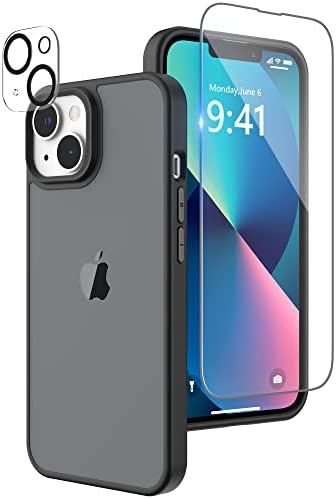 Niunisi Matte Kompatibilan je s iPhone 13 futrolom sa zaštitnikom zaslona, ​​futrola u cjelovitim kućištem s kamerom zaštitnika prozirnog
