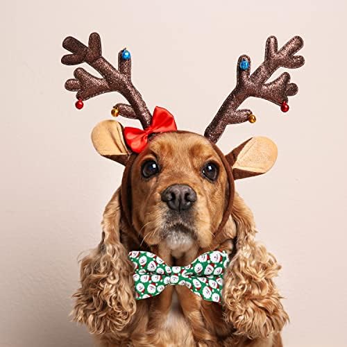 Božićni ovratnik za pse sa kravate, zimski odmor Santa klauzula ogrlica za dječake i djevojke male kućne ljubimce štenad