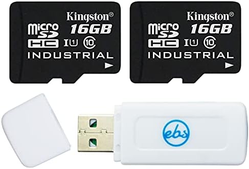 Kingston 16GB MicroSD kartica industrijske klase sa adapterom klase 10 U3 V30 paket sa 1 Sve osim Stromboli čitač memorijskih kartica