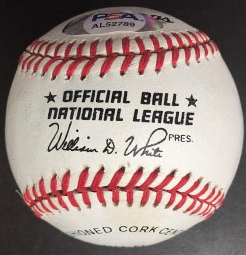 Leo Durocher Autograph Nacionalna liga Baseball, PSA COA - AUTOGREMENA BASEBALLS