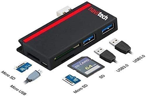 Navitech 2 u 1 laptop/Tablet USB 3.0/2.0 Hub Adapter/Micro USB ulaz sa SD / Micro SD čitač kartica kompatibilan sa HP 470 G8 17.3