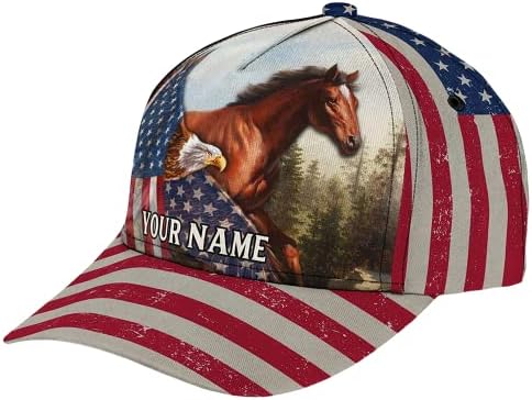 Konjska kapa, personalizirana bejzbol kapa, po mjeri konja, pokloni za konj voli, on, on, rođendan, božić