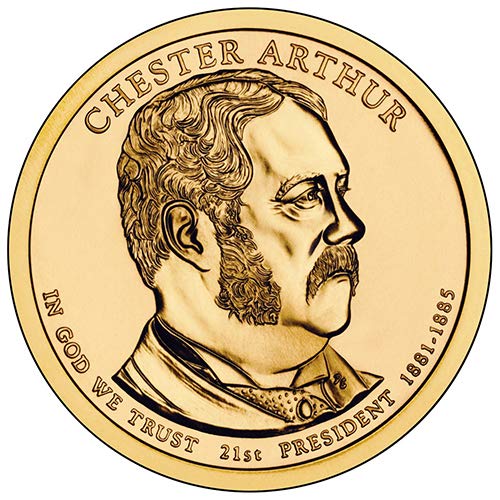 2012 D Pozicija A BU Chester Arthur Predsjednički dolar izbora Nepričlučeno američko metvica
