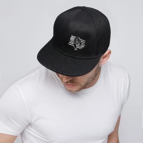 Crni Snapback šeširi za muškarce & amp; žene Flat Bill Brim Podesiva bejzbol kapa veličine Cool Crni šeširi vanjski kamiondžija šešir