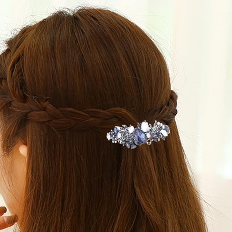 N / A Crystal Butterflyclip Rhinestone Klip za kosu ženski elegantni kristalni trendy klip za kosu