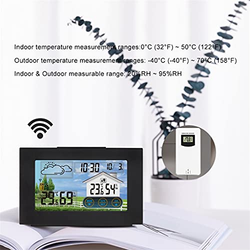 Vremenska stanica SDFGH-a osjetljivi ekran digitalni budilnik Temperatura temperature mjerač vlažnosti sa