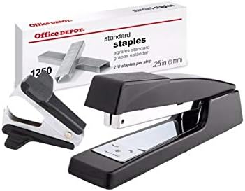 Office Depot Premium Combolder Stipler Combo sa spajalicama i uklanjanjem, crna, 0