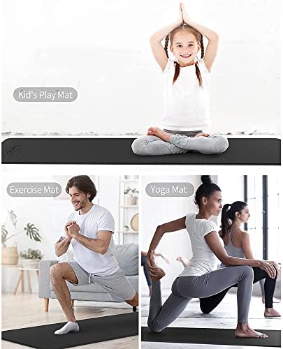 Yfbhwyf prostirka za jogu - Ultra upijajuća prostirka za vježbanje - neklizajuća prostirka za jogu - velika fitnes prostirka za žene - široka prostirka za jogu, 72x24 in