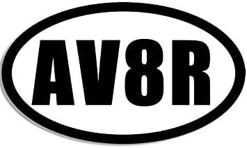 Oval AV8R aviator naljepnica
