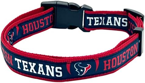 NFL pet ovratnik Houston Texans pas ovratnik, srednji fudbalski tim ovratnik za pse & mačke. Sjajni & amp; šareni ovratnik za mačke