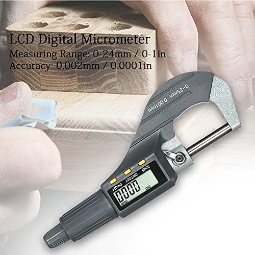 KXDFDC digitalni mikrometar 0-25mm Elektronski digitalni izvana mikrometar 0,001mm Visoka precizna dubina mikrometar mikro kalibra