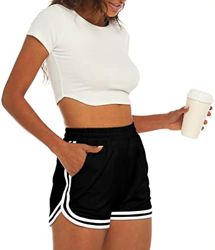 Caitefaso Womens Lounge Athletic Shorts Slatke udobne trke Shorts Teretana znojnih hlača sa džepovima