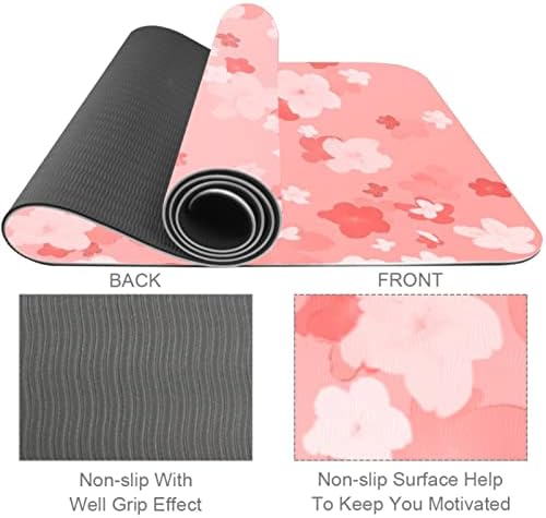 Flower Yoga Mat Premium prostirka za vježbe za ležeće fitnes prostirke za sve vrste Yoga Pilates podnih vježbi