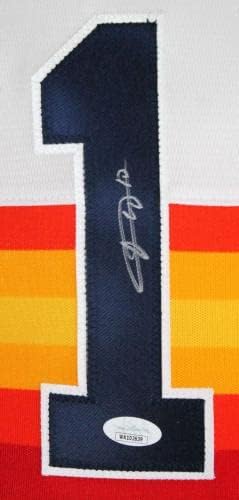 Yuli Gurriel Autographing Houston Astros Rainbow Nike Jersey-Jsa W * srebrna - autogramirani MLB dresovi