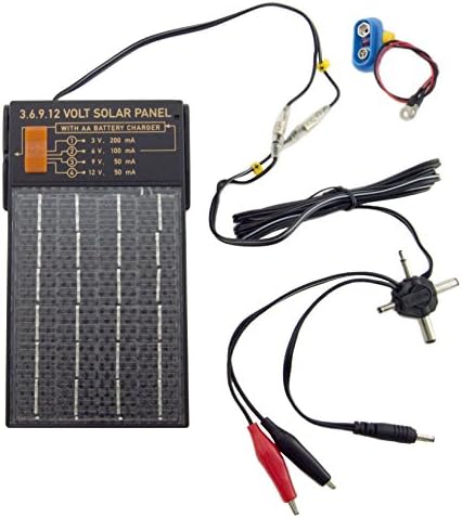 3, 6, 9 i 12-voltni punjač za solarne uređaje sa AA i 9-voltnim punjačem za baterije