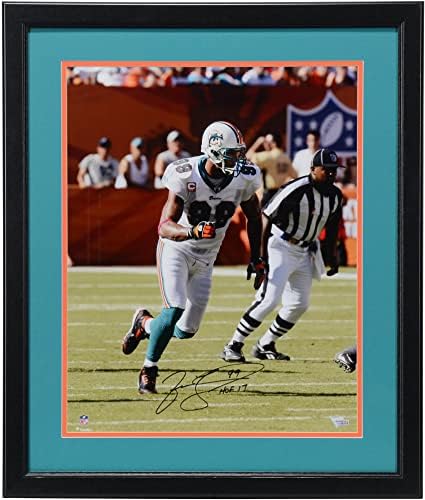 Jason Taylor Miami Dolphins uokviren autogramirani 16 x 20 pokrenuti fotografiju sa Hof 17 natpisom - AUTOGREMENT NFL fotografije