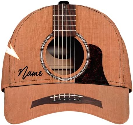 Kapu za gitaru, personalizirana bejzbol kapa za gitaru, po mjeri gitari, pokloni za ljubitelje gitare, igrači, rođendan, Božić