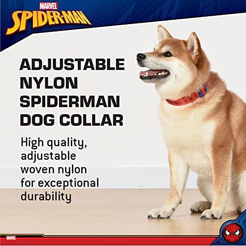 Marvel stripovi Spiderman ovratnik za pse, veliko crveno i plavo | Službeno licencirani marvel legende Spiderman ovratnik za pse |