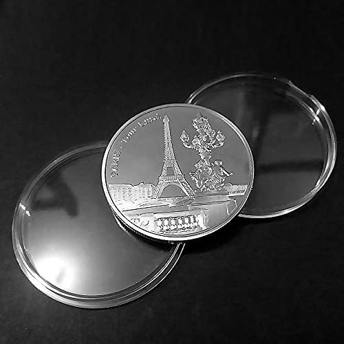 1pcs srebrni pariz Eiffelov toranj komemorativni novčić virtualni novčić CryptoCurrency 2021 sakupljač sa ograničenim izdanjem sa