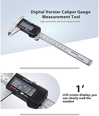 XDCHLK 0-150mm / 6 metalnih kućišta Digitalni vernier kaliper elektronički digitalni kaliper mikrometar mjerni mjerač