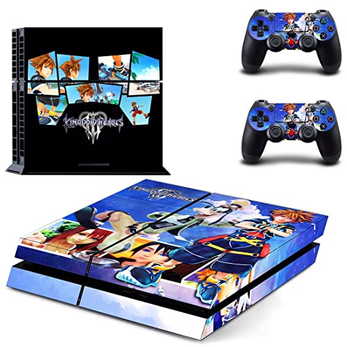 Igra Sora Kingdom Role-playing PS4 ili PS5 skin naljepnica srca za PlayStation 4 ili 5 konzola i 2 kontrolera naljepnica Vinyl V10153