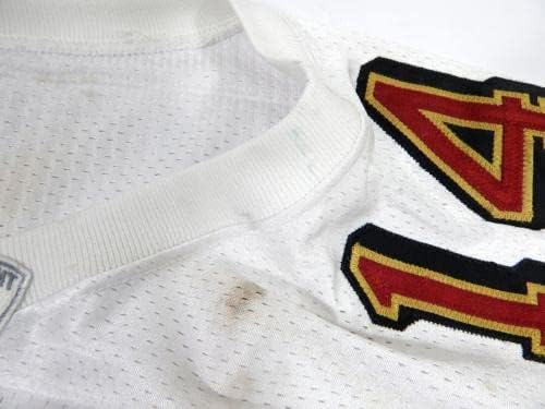 2002 San Francisco 49ers Toliver # 14 Igra izdana Bijeli dres 40 DP33901 - Neincign NFL igra rabljeni dresovi