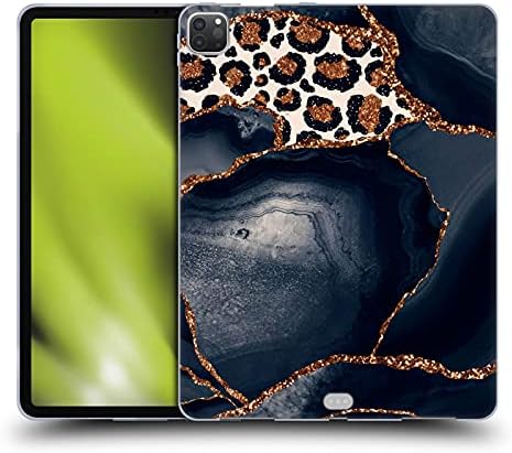 Dizajni za glavu Službeno licencirani UTART Leopard Wild Cat Marble Soft Gel Case kompatibilan sa Apple iPad Pro 12.9 2020/2021/2028
