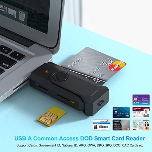 4 u 1 Čitač memorijskih kartica, Rocketek USB čitač pametnih kartica sa SDHC / SDXC/čitač SD kartica & Adapter za Micro SD karticu,