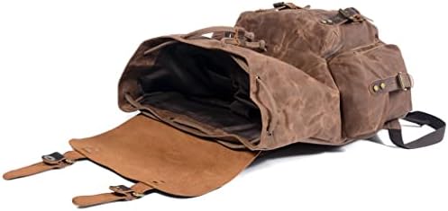XDCHLK Ležerni student Rucksack Retro ruksak za vuču Muška ulja voska platnena torba za putni ruksak