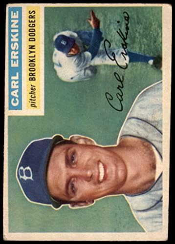 1956 TOPPS 233 Carl Erskine Brooklyn Dodgers Dodgers