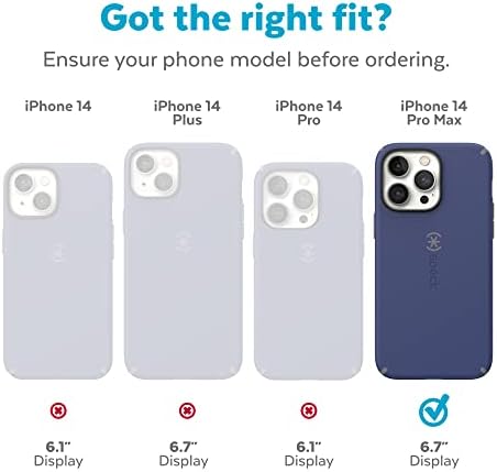 Speck iPhone 14 Pro Max Case - Slim Telefonska futrola, Zaštita od pada, otporan na ogrebotine s mekim dodirom za 6,7 ​​inčni iPhone14