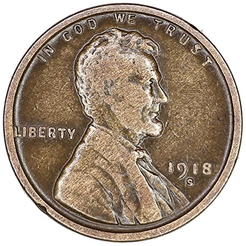 1918 S pšenični cent Woody Penny Prodavač dobro