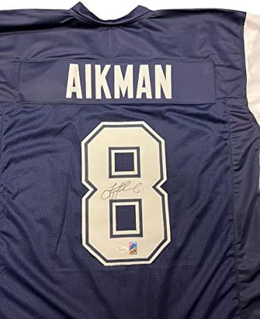 Troy Aikman Dallas Cowboys potpisan autogragram Custom Jersey Aikman & JSA certifikat
