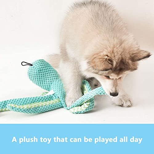 Eilin Crinkle pas škripane plišane igračke Puppy Mekana igračka za kućne ljubimce Punjena žvakaća igračka hobotnica Crin Charkleu