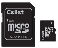 Cellet MicroSD 2GB memorijska kartica za Motorola ROKR Z6 Duo telefon sa SD adapterom.