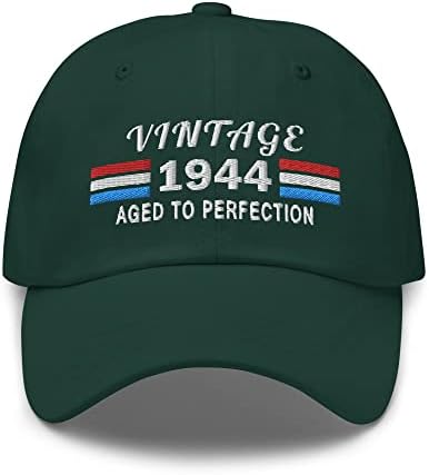 1944. vezeni Tata šešir za 78. rođendan - Vintage odjeća za rođendansku kapu staru 78 godina