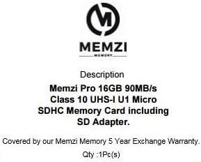 MEMZI PRO 16GB Klasa 10 90MB / s Micro SDHC memorijska kartica sa SD adapterom i Micro USB čitačem za Pruveeo u fotoaparatima za Auto